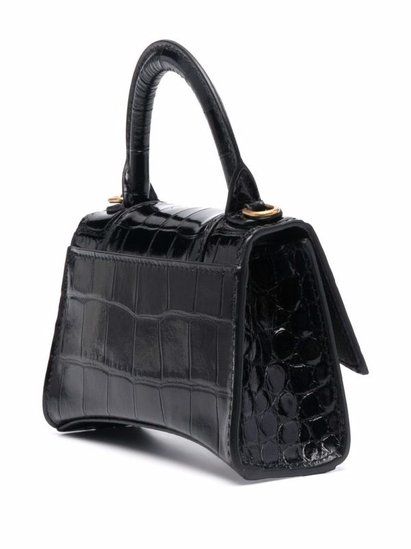 Balenciaga Hourglass crocodile-effect tote - Image 3