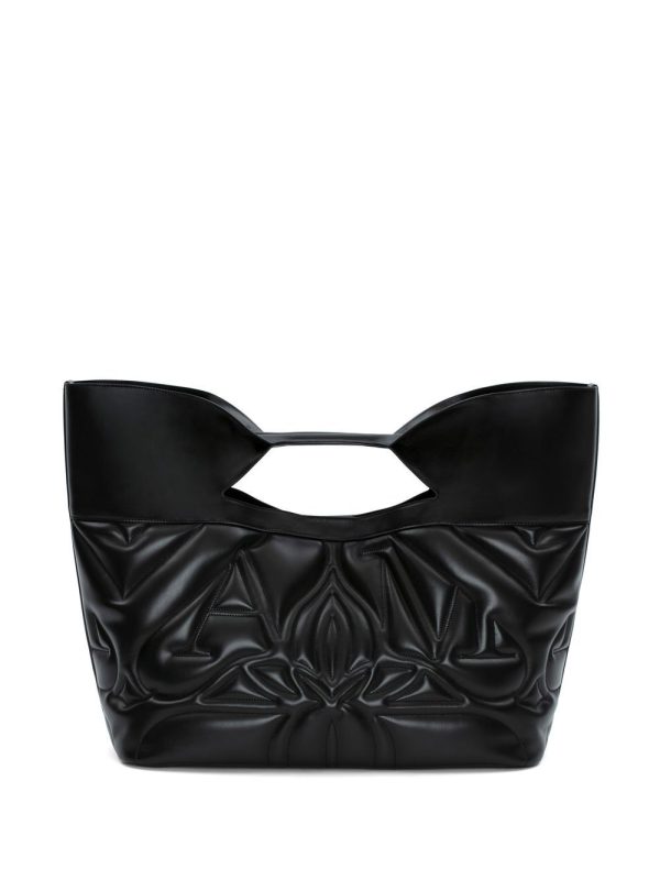 Alexander McQueen Seal logo-embroidered tote bag - Image 3