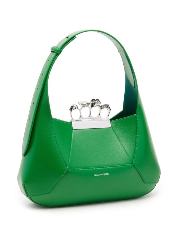 Alexander McQueen The Jewelled Hobo leather shoulder bag - Image 3