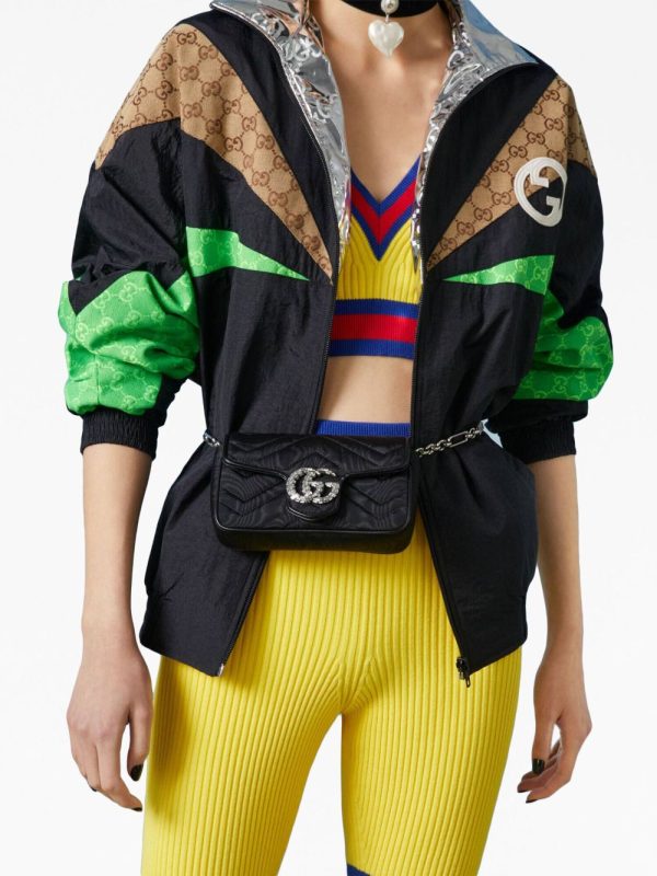 Gucci GG Marmont crystal-embellished belt bag - Image 3