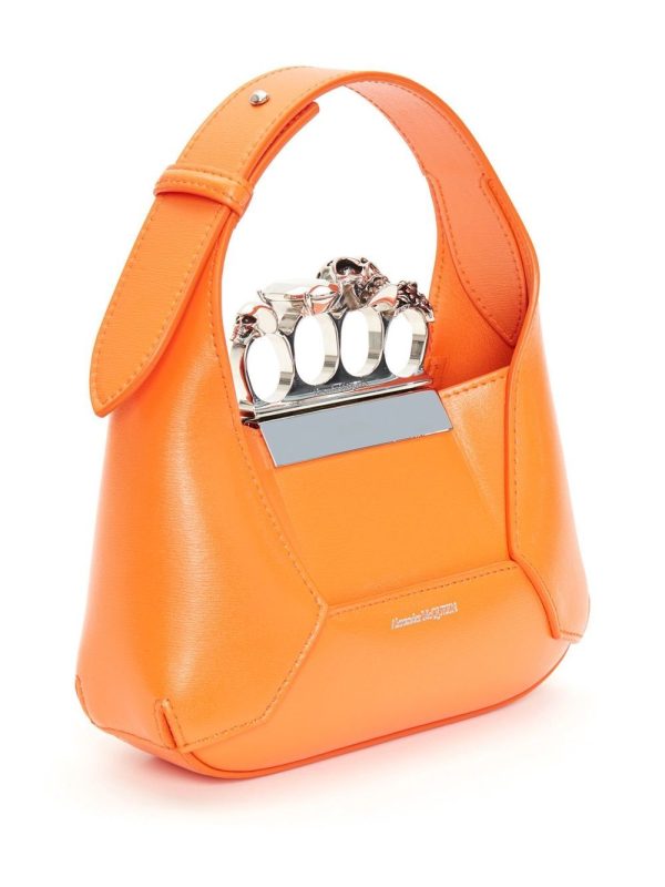 Alexander McQueen mini Jewelled Hobo leather bag - Image 3