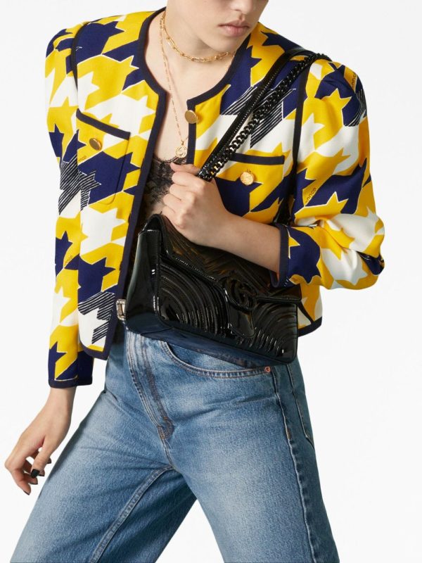 Gucci small GG Marmont patent-leather shoulder bag - Image 3