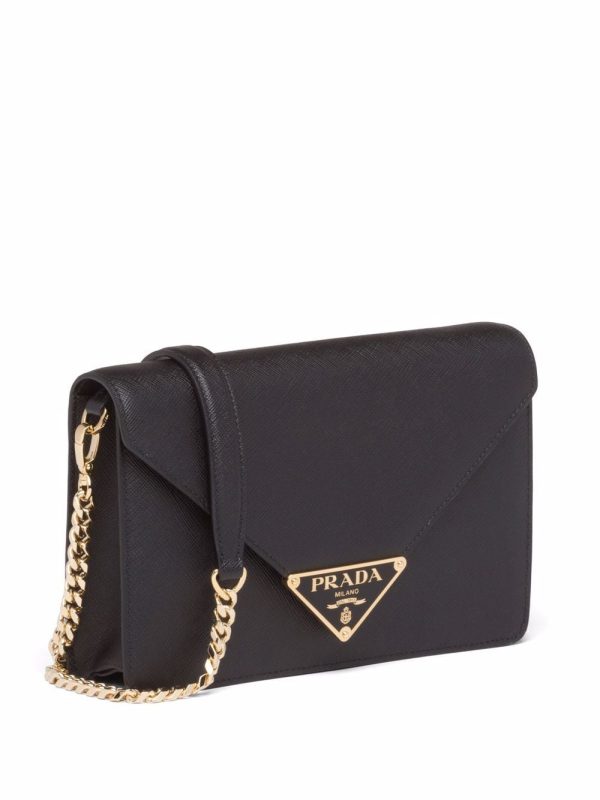 Prada triangle logo-plaque crossbody bag - Image 3