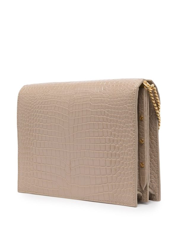 Saint Laurent Cassandra crocodile-embossed bag - Image 3