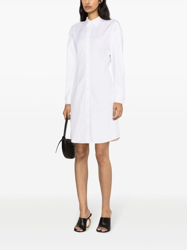 Bottega Veneta   long-sleeve poplin shirtdress - Image 3