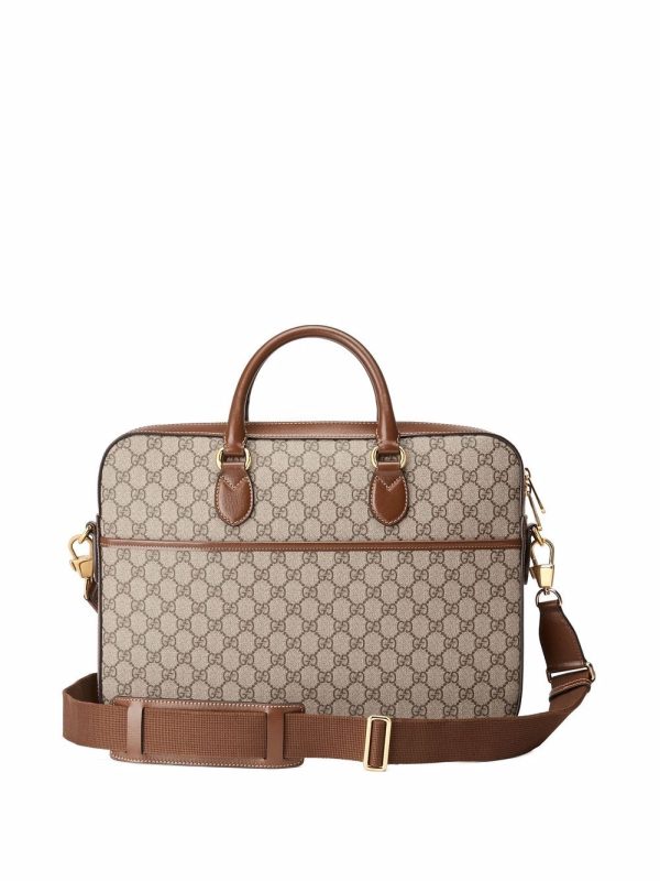 Gucci Interlocking G logo-plaque laptop bag - Image 3