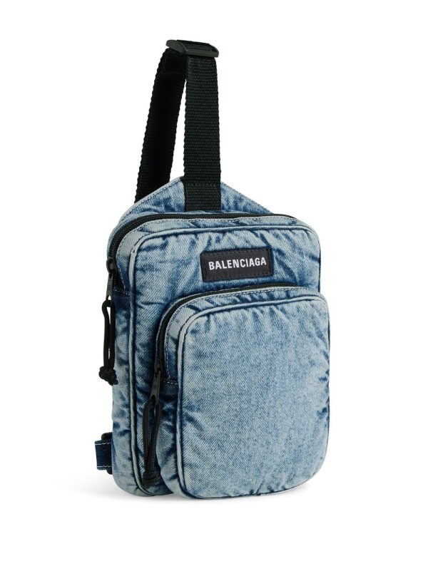 Balenciaga Explorer denim messenger bag - Image 3
