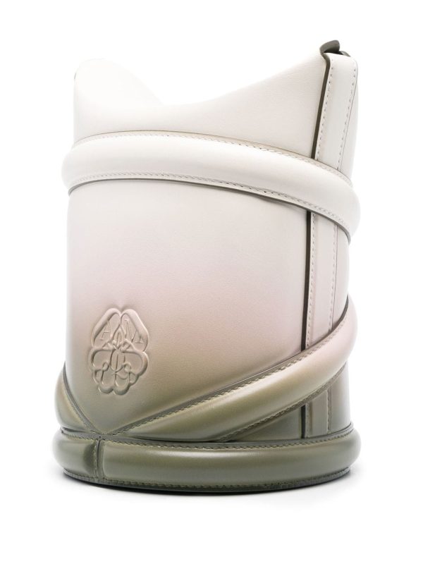 Alexander McQueen debossed-logo bucket bag - Image 4