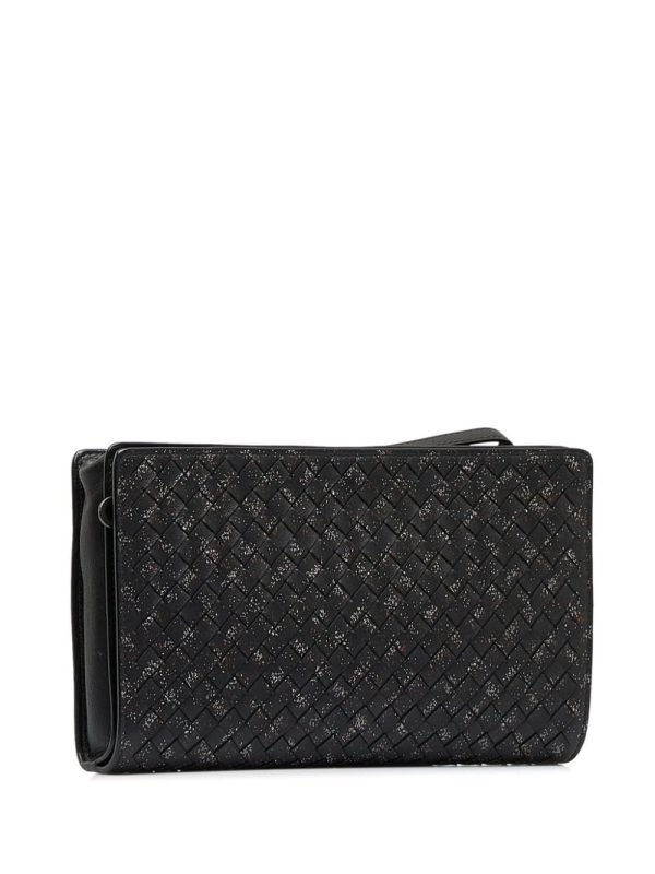 Bottega Veneta   Intrecciato-weave clutch bag - Image 3