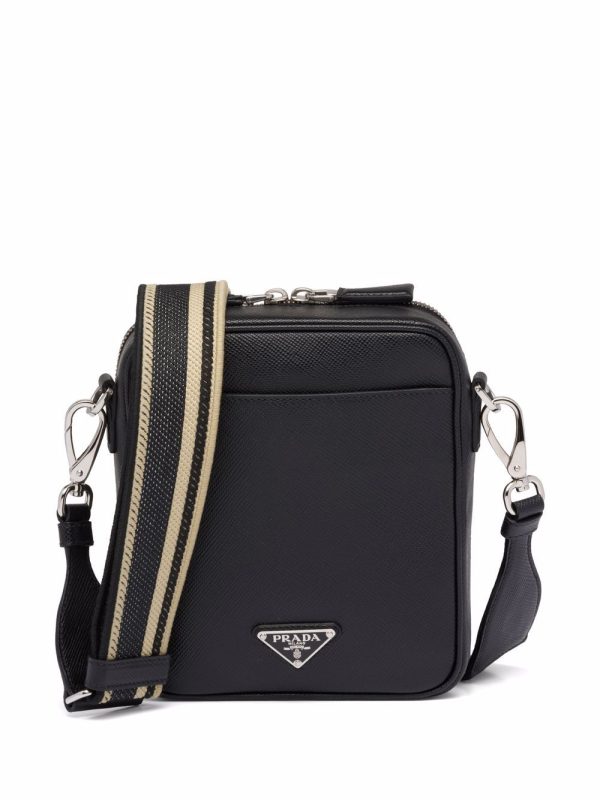 Prada logo-embossed Saffiano leather bag - Image 3