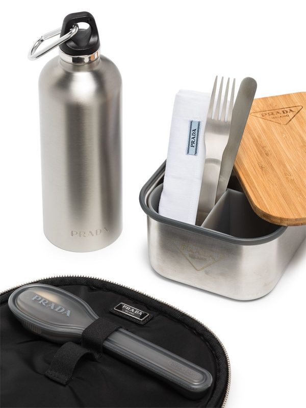 Prada picnic backpack with utensils - Image 3