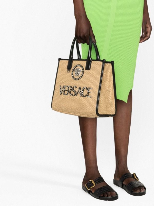 Versace large Studded La Medusa tote bag - Image 3