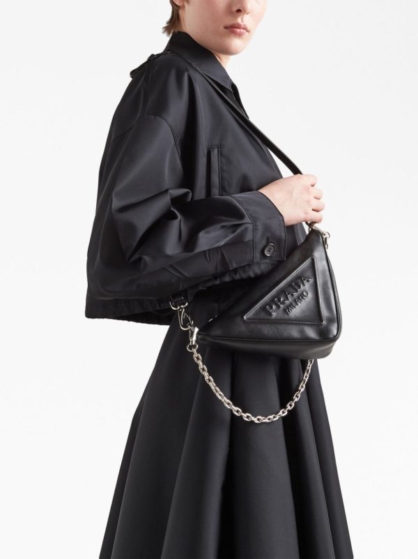 Prada Triangle leather mini bag - Image 3