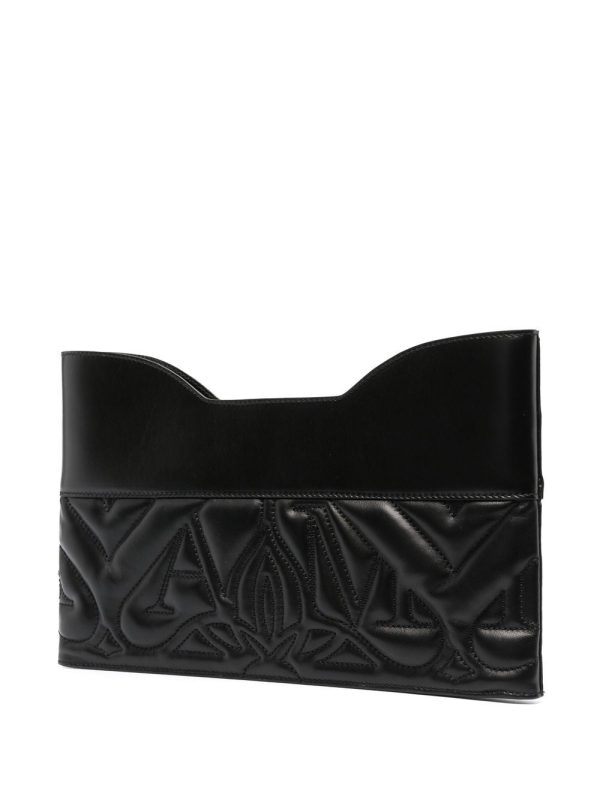Alexander McQueen quilted leather clutch bag - Image 3