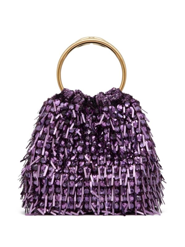 Valentino Garavani small Carry Secrets embroidered bucket bag - Image 4