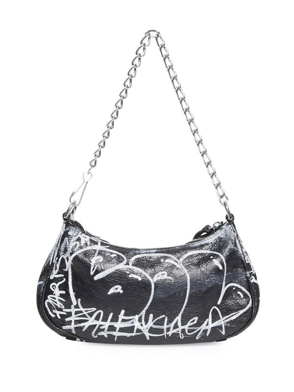 Balenciaga Le Cagole grafitti mini bag - Image 3