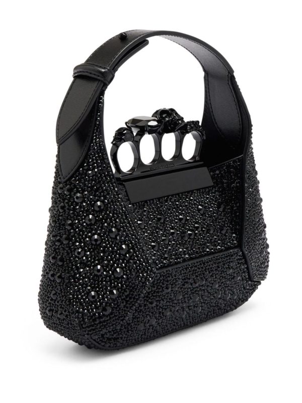 Alexander McQueen mini crystal-embellished crossbody bag - Image 3