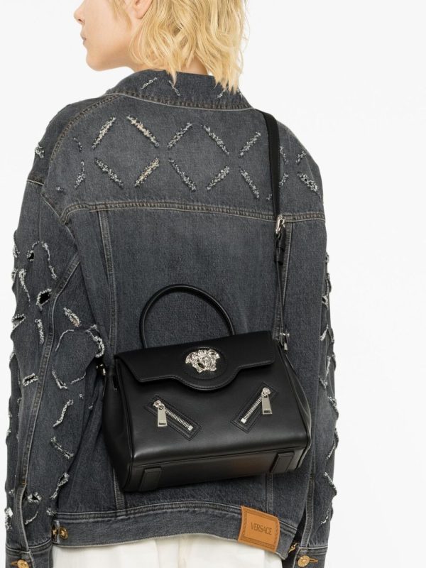 Versace La Medusa small leather tote bag - Image 3