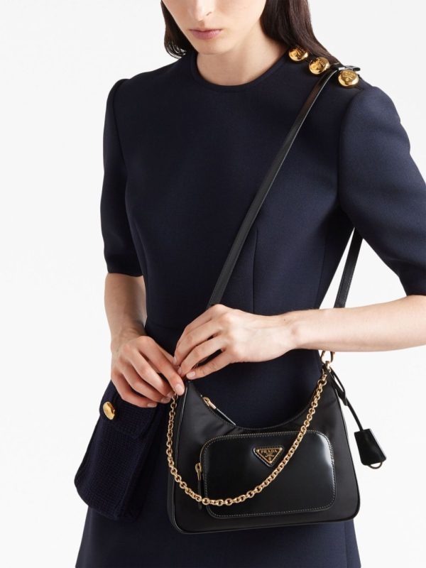 Prada triangle-logo shoulder bag - Image 3