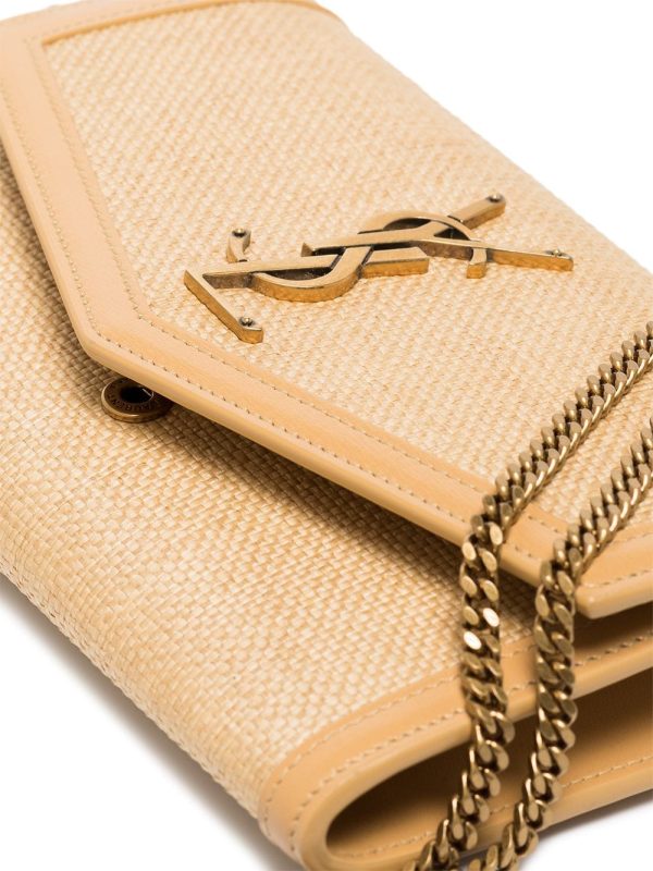 Saint Laurent Uptown raffia shoulder bag - Image 3
