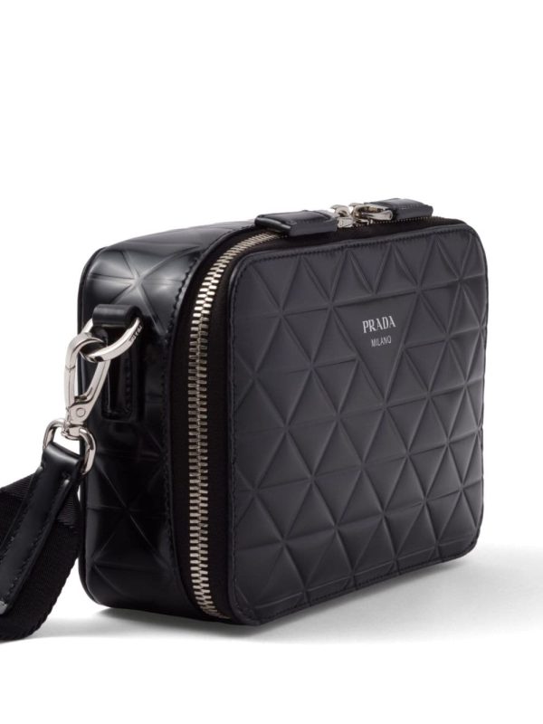 Prada Brique logo-print leather shoulder bag - Image 3