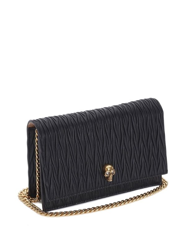 Alexander McQueen textured skull-embellished mini bag - Image 3