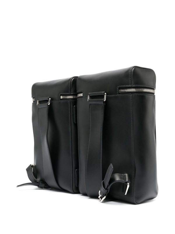 Prada Double leather backpack - Image 3