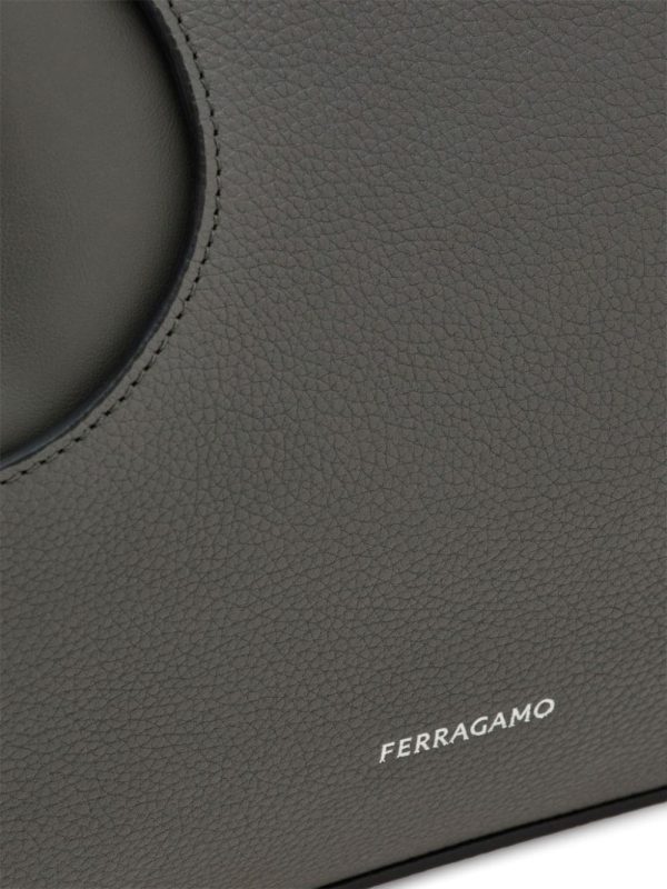 Ferragamo cut-out detail leather tote bag - Image 3