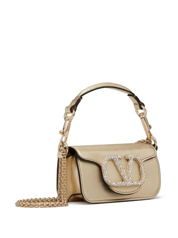 Valentino Garavani micro Locò crystal-embellished bag - Image 3