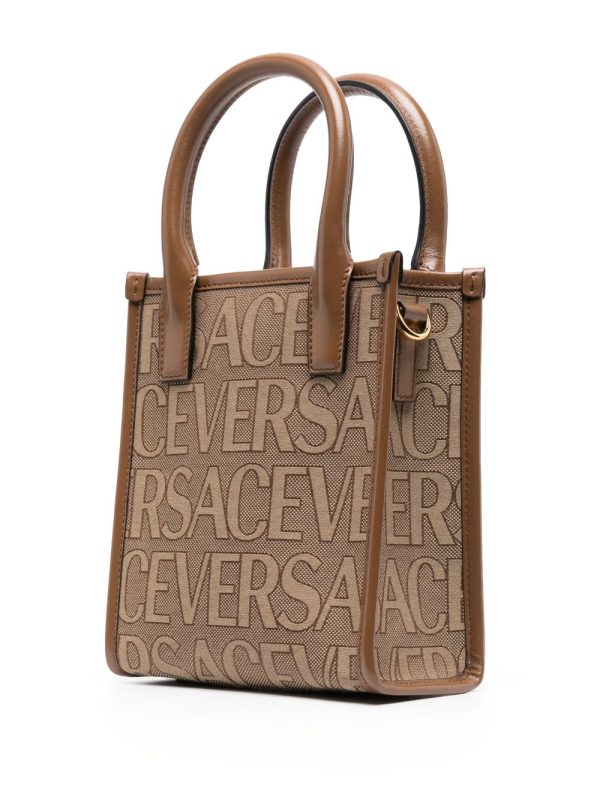 Versace mini Versace Allover-jacquard tote bag - Image 3