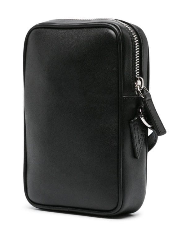 Versace Medusa Head-plaque leather messenger bag - Image 3