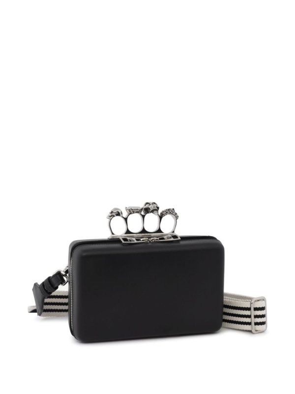 Alexander McQueen Twisted leather clutch bag - Image 3