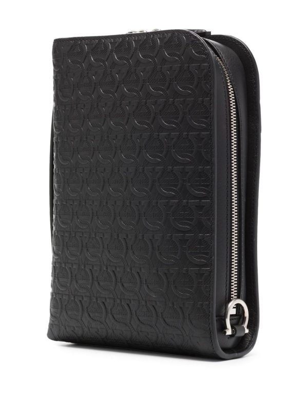 Ferragamo Gancini-embossed messenger bag - Image 3