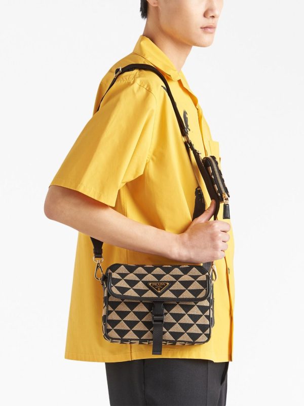 Prada Symbole embroidered shoulder bag - Image 3