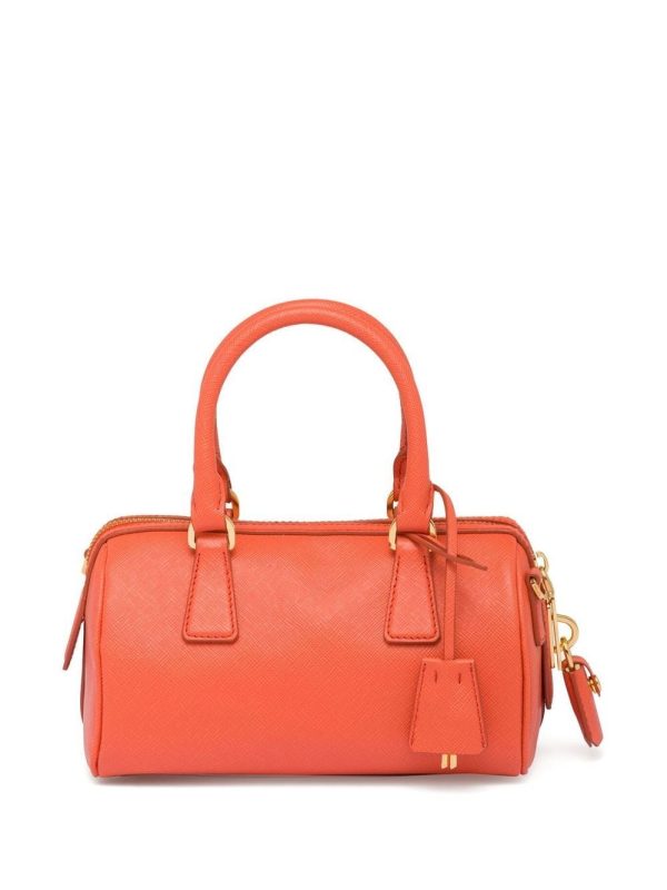 Prada triangle-plaque leather mini bag - Image 3