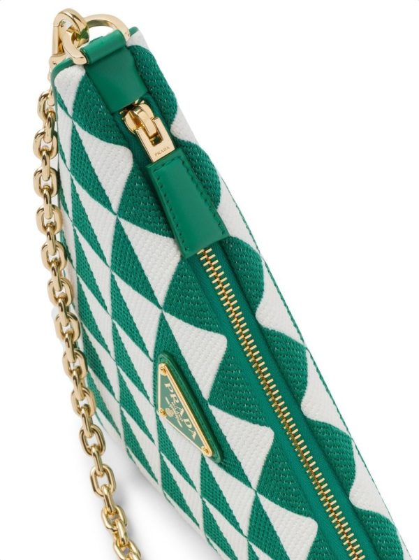 Prada embroidered jacquard mini bag - Image 3