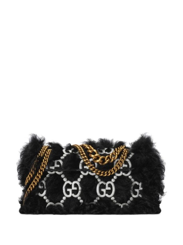 Gucci small GG Marmont cotton shoulder bag - Image 3