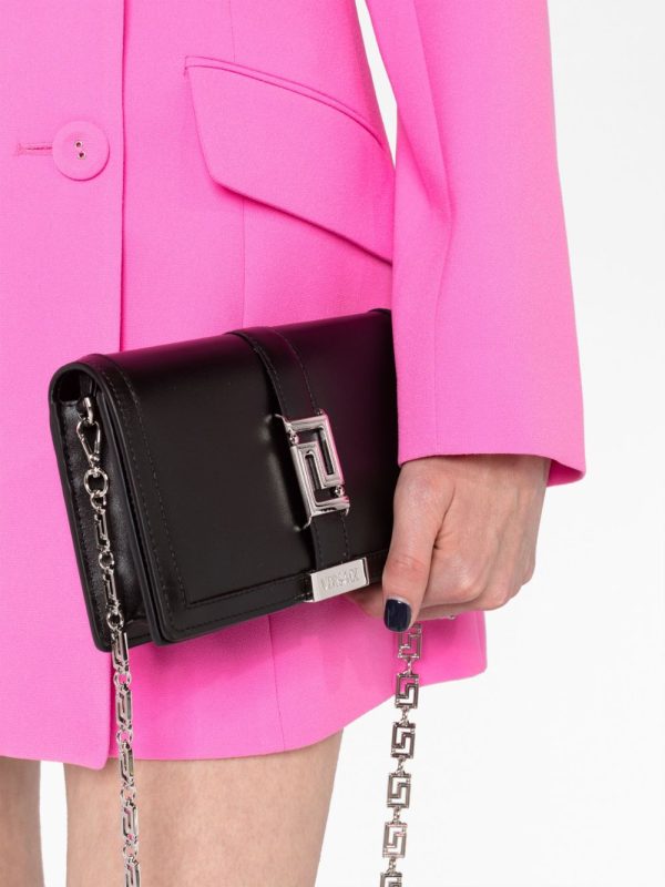 Versace Greca Goddess leather clutch bag - Image 3