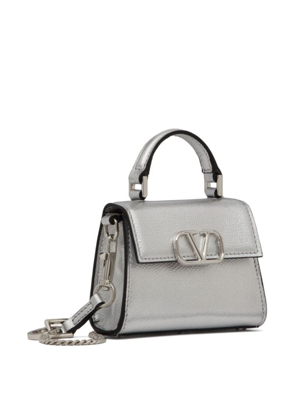 Valentino Garavani micro VSling metallic handbag - Image 4