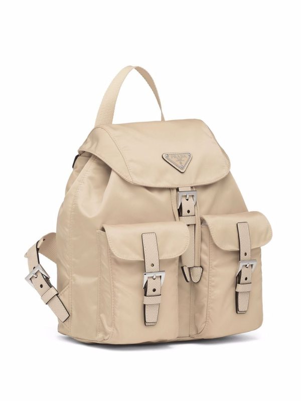 Prada small logo-plaque backpack - Image 3