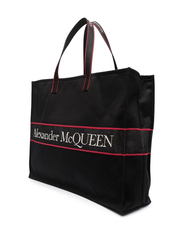 Alexander McQueen East West logo tote bag - Image 4