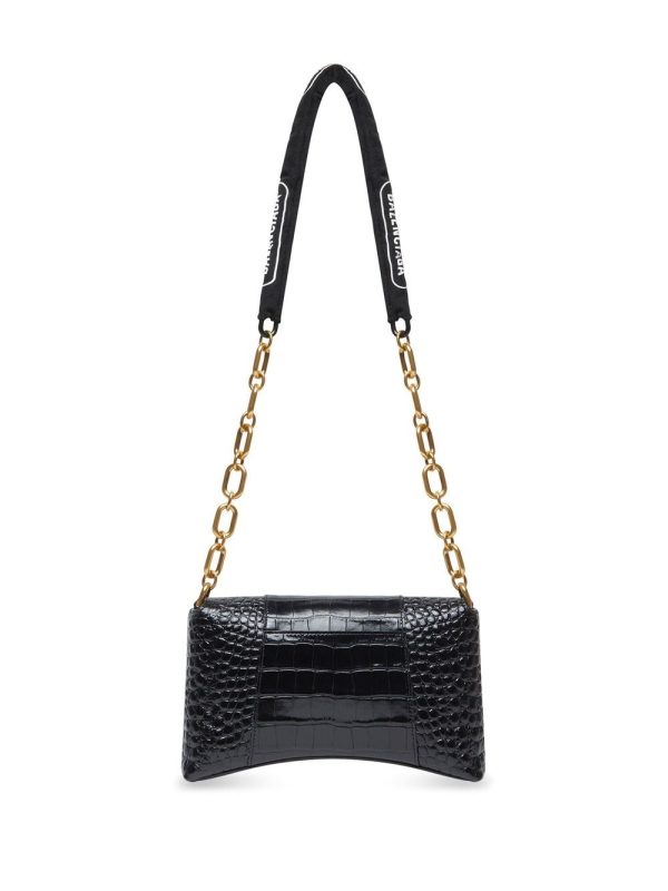 Balenciaga Downtown XS crocodile-embossed shoulder bag - Image 3
