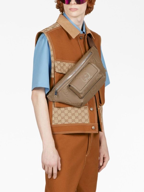 Gucci Jumbo GG monogram embossed belt bag - Image 3