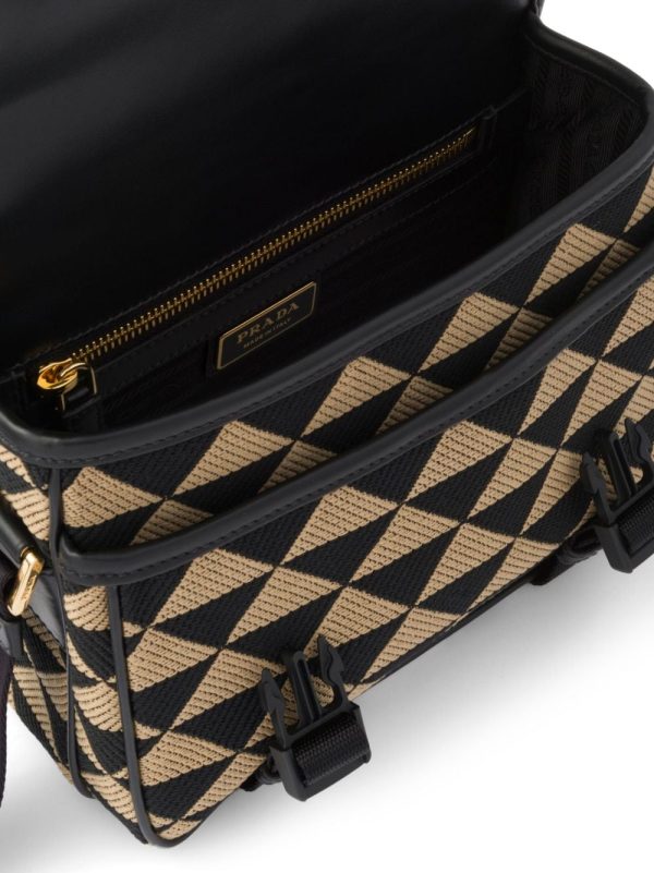 Prada Symbole embroidered messenger bag - Image 3