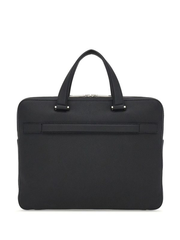 Ferragamo monogram-embossed leather briefcase - Image 3