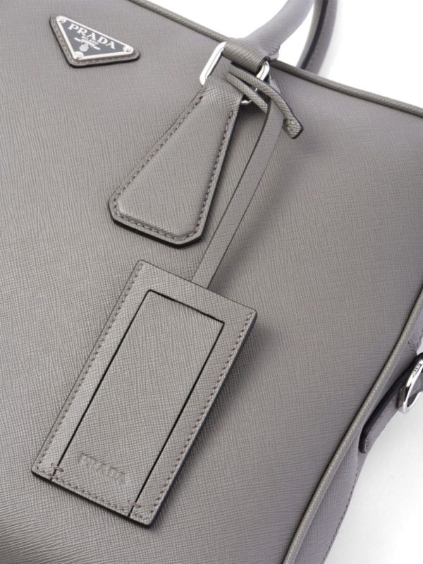 Prada triangle-logo Saffiano leather briefcase - Image 3