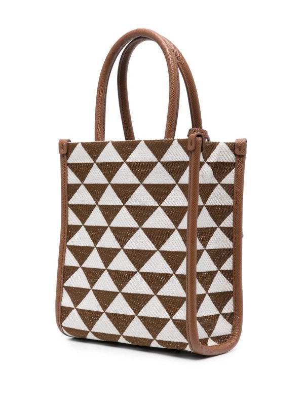 Prada Symbole logo plaque tote bag - Image 3
