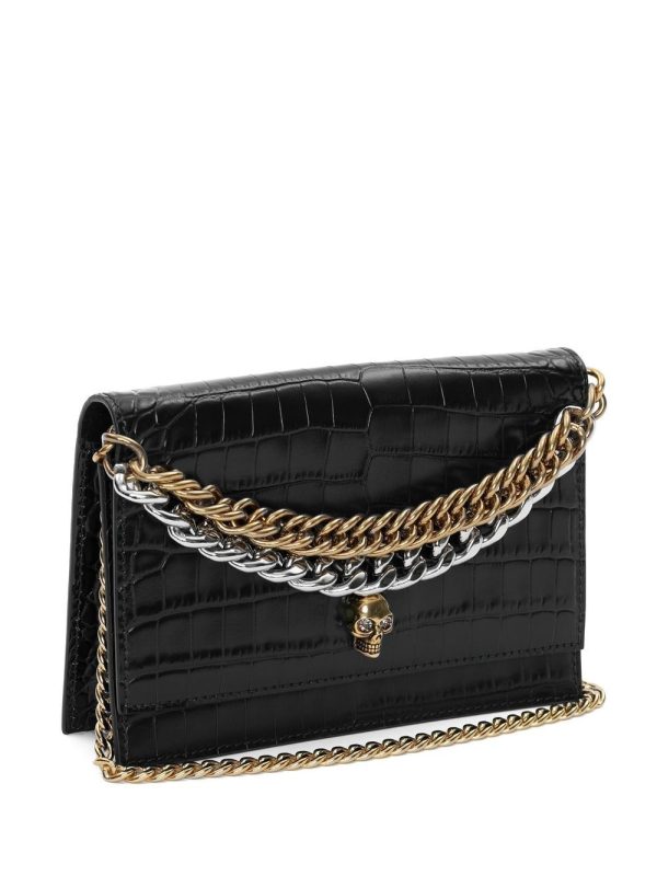Alexander McQueen Skull crocodile-embossed tote bag - Image 3