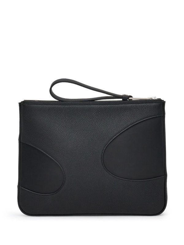 Ferragamo cut-out detailing leather clutch bag - Image 3