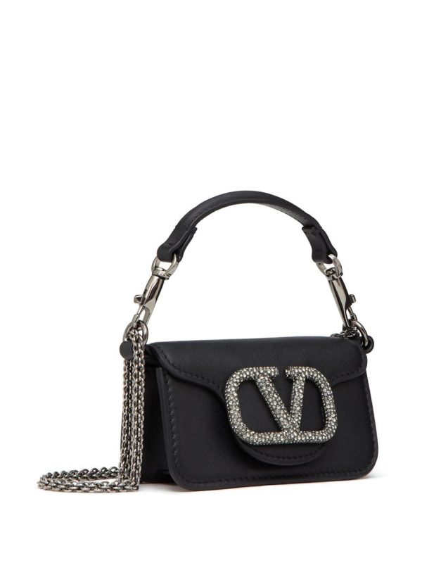 Valentino Garavani micro Locò embellished shoulder bag - Image 3